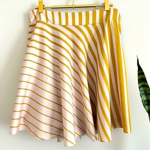 Francescas Collections Fading Stripes Skater Skirt Large